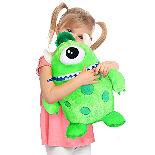 I LOVE FANCY DRESS LTD Juguetes suaves de peluche para niños (40 cm), diseño de monstruo, color verde