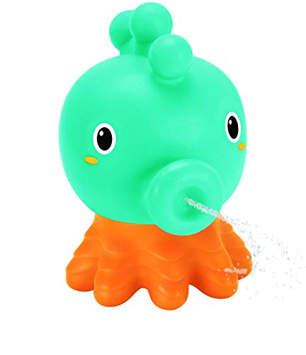 Infantino Suave para agarrar o Hacer gominolas Senso Plug & Squirt Trio – Caballito de mar Pulpo y Rana Desmontable fácil de Limpiar, Multicolor.