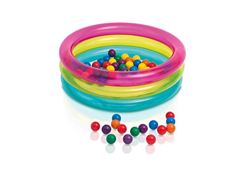 Intex 48674NP - Piscina de bolas hinchable con 50 bolas de colores