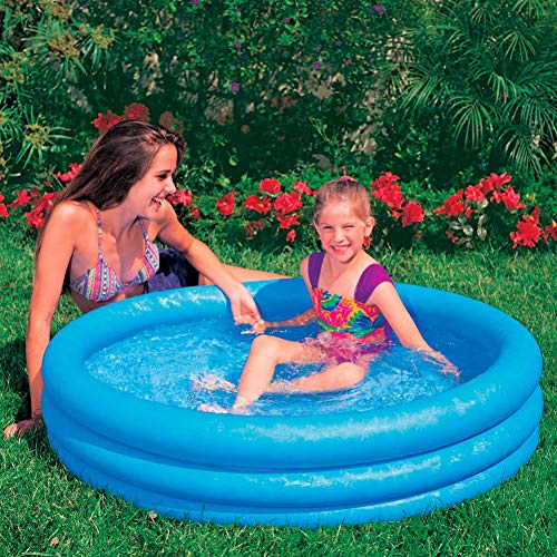 Intex 59416NP - Piscina hinchable 3 aros azul, 114 x 25 cm, 132 litros