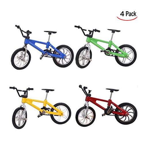 iPobie Juguetes de Bicicleta de aleación 4 Unids 1:18 Miniatura Bicicletas de aleación Modelo Mini Aleación Creativa Bicicleta para Niños