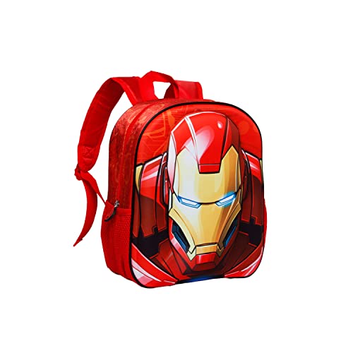 Iron Man Stark-Mochila 3D Pequeña, Multicolor