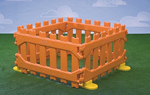 Italveneta Didattica - 30200 – Valla Play Pen para área de Juegos Infantiles, Color Naranja