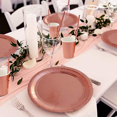 iZoeL 60 platos de cartón para fiestas de 20,9 cm, para bodas, cumpleaños, decoración de mesa