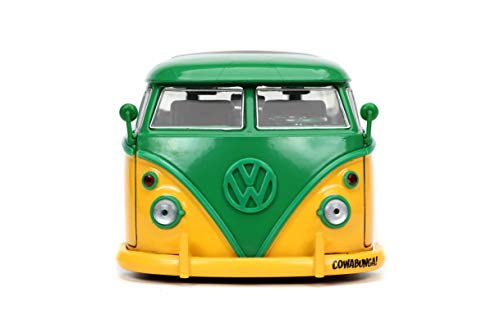 Jada 1962 Volkswagen VW Bus T1 + Leonardo Tortugas Ninja 1:24 Toys 31786