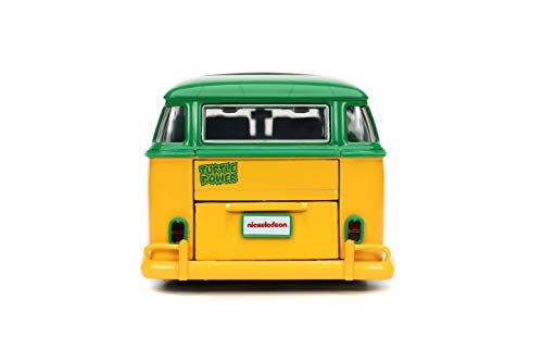 Jada 1962 Volkswagen VW Bus T1 + Leonardo Tortugas Ninja 1:24 Toys 31786