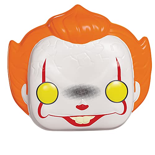 Jakks Máscara Pennywise, accesorio de disfraz estilo Funko Pop! Personaje de película IT, máscara cubre toda la cara, para todas las edades