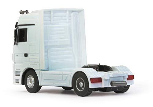 Jamara- Mercedes Actros 1:32 Benz Jam Vehículos de Control Remoto, Color Gris/Blanco (403640)