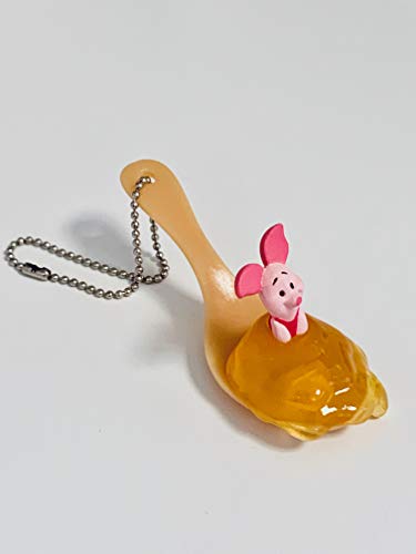 JAPAN OFFICIAL Llavero Winnie The Pooh Cucharilla Pimpi Piglet Miel 7 cm Gashapon #2