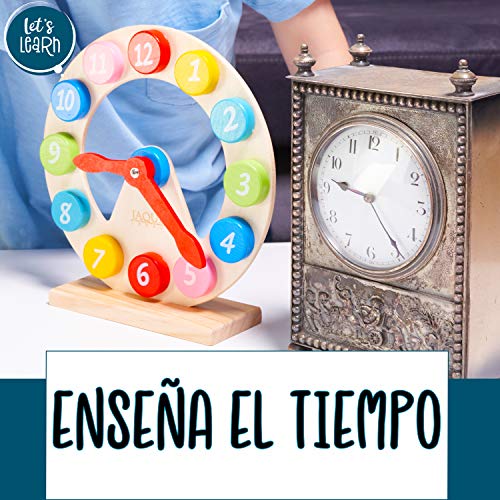 Jaques de Londres Aprende a Contar el Tiempo - Aprendamos a enseñar el Reloj - Juguetes educativos niños de 1 2 3 4 5 6 años Desde 1795