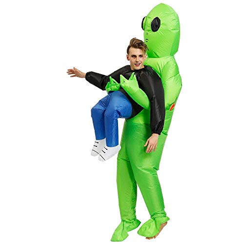 JASHKE ET Alien Disfraz Inflable Disfraces Disfraces de Navidad Ropa de Fiesta para Adultos