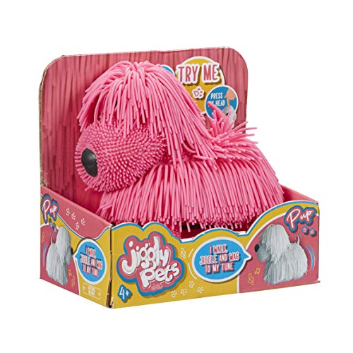 Jiggly Pets 674 JP001 EA Pup Surtido, Rosa