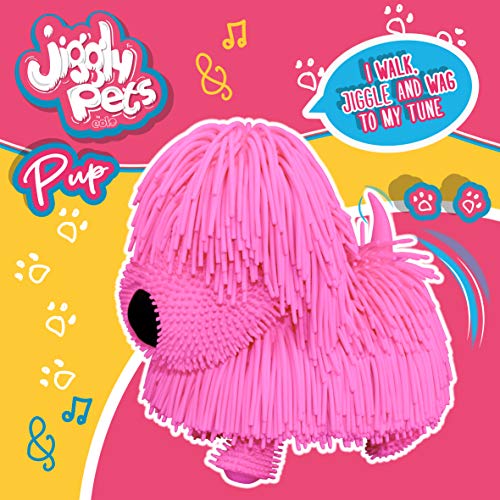 Jiggly Pets 674 JP001 EA Pup Surtido, Rosa