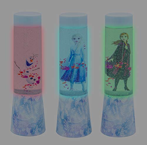 Joy Toy 68894 _ 12 Disney Frozen (Frozen) LED de glitzerlampen en Tube del paquete de pilas, 3 diseños diferentes, 4,5 x 4,5 x 15 cm , color/modelo surtido