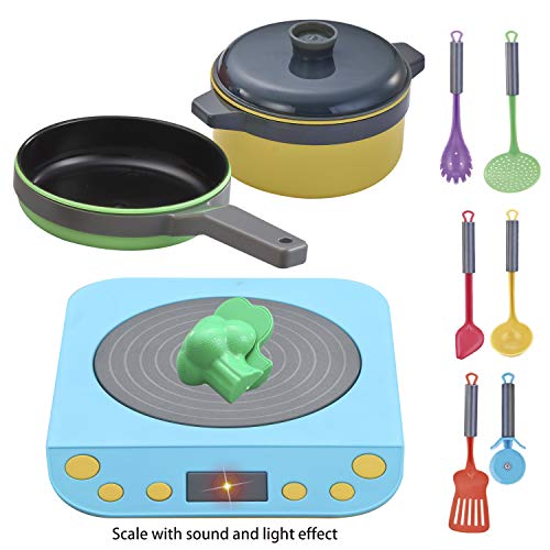 JOYIN 45 piezas Microwave Cooking Play Toy with Pretend Cutting Food Toy & Utensilio Kitchen Play Set for Kids