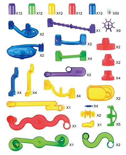 JOYIN Carrera de mármol Primo Juego de Juguetes (170 Piezas) de Bloques de construcción educativos Stem