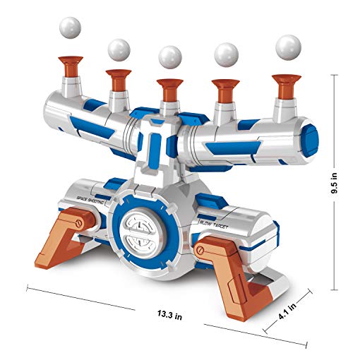 JOYIN Juego de disparos con 10 objetivos de bola flotante y 2 dardos de espuma, 24 dardos de espuma, 2 prácticos clips para niños y niñas juego de interior