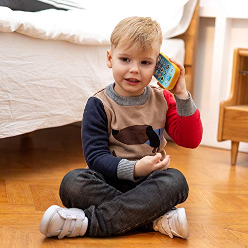 JOYIN Juguetes de Teléfonos Inteligentes para Bebés, Teléfono de Bebé con Control Remoto con Música.