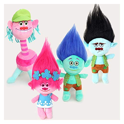 JSJJAWS Juguete de Peluche 23 cm Trolls Toys Linda muñeca sucursal Critter Skitter Figuras Trolls Anime Figura Peluche Muñeca Regalos para niños Productos de Navidad Decoraciones Interiores