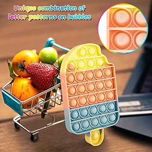 Juego de 3 juguetes de Sensory Fidget Pop On It para niños y adultos, ideales como regalo para la fiesta de cumpleaños, para aliviar el estrés y la ansiedad, juguete para ADHD Autism Needs