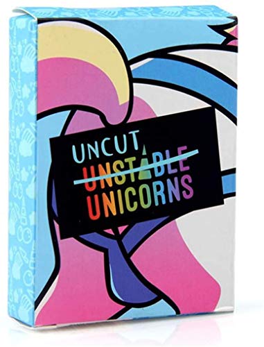 Juego de cartas de unicornios inestables, sin cortar, inestables, sin cortar, juego de expansión de unicornio, colección divertida, para niños y adultos