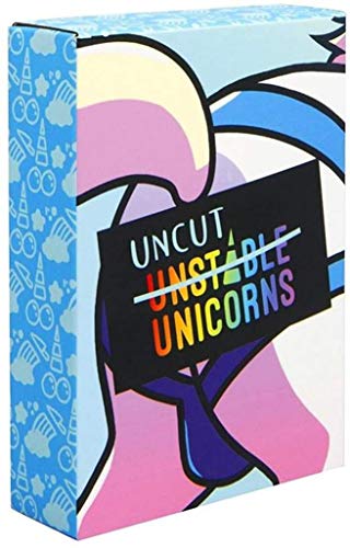 Juego de cartas de unicornios inestables, sin cortar, inestables, sin cortar, juego de expansión de unicornio, colección divertida, para niños y adultos