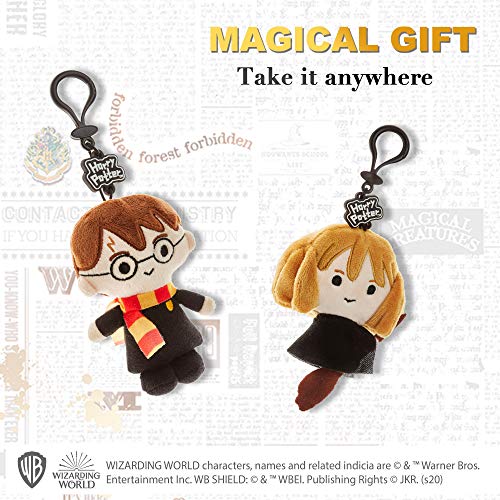 Juego de llaveros de Peluche de Harry Potter - 3 Figuras Lavables de poliéster - Regalos, Accesorios y coleccionables de Harry Potter de PMI, 11.5 cm. (A)