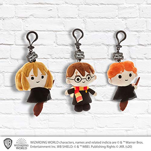 Juego de llaveros de Peluche de Harry Potter - 3 Figuras Lavables de poliéster - Regalos, Accesorios y coleccionables de Harry Potter de PMI, 11.5 cm. (A)