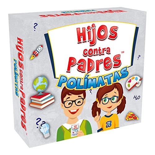 Juego de Mesa Educativo Juego de Cartas para Niños y Adultos Juego de Preguntas i Respuestas para Toda la Familia | Hijos contra Padres Polímatas | de 7 Años