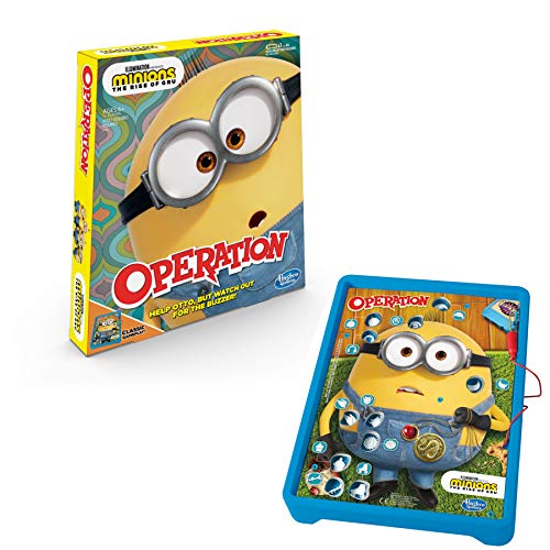 Juego de operación: Minions: The Rise of GRU Edition Juego de Mesa para niños a Partir de 6 años; Juego de operación clásica; para 1 o más Jugadores