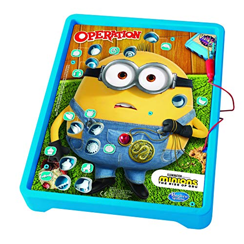 Juego de operación: Minions: The Rise of GRU Edition Juego de Mesa para niños a Partir de 6 años; Juego de operación clásica; para 1 o más Jugadores