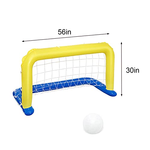 Juego de voleibol de fútbol inflable para piscina, juegos de agua de playa inflable, red de voleibol de piscina, aro de baloncesto flotante para piscina, aro de baloncesto de piscina flotante para niñ