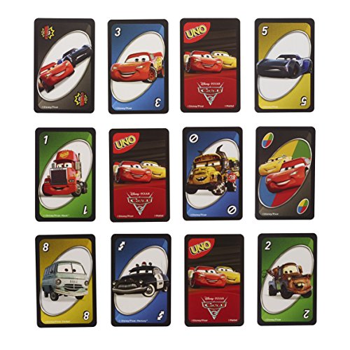 Juegos Mattel The Movie Cars Uno, Juego de Cartas (FDJ15)