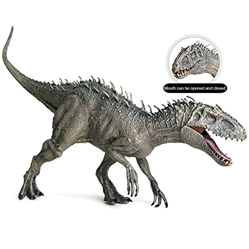 Juguete de Dinosaurio Jurásico Indominus Rex, plástico Jurásico Indominus Rex Figuras de acción Boca Abierta Modelo de Animales del Mundo de Dinosaurios, Regalo para niños Adultos