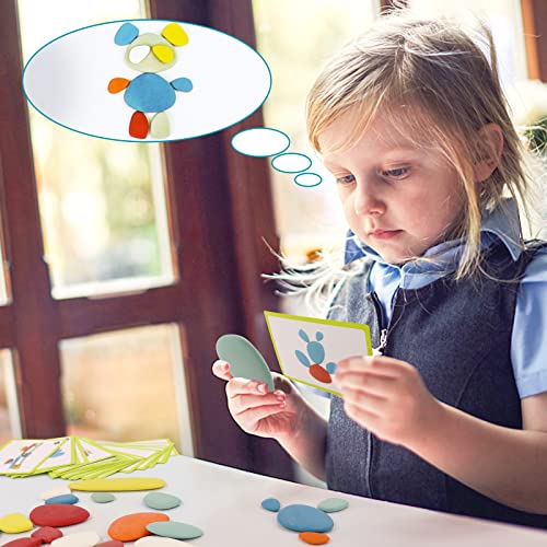 Juguetes Niños Montessori Piedras de Equilibrio de Apilamiento 36pcs Bloques Construcción Bebé Puzzle Juguetes Juegos Educativos de Mesa Regalos para Niños Niña 3 4 5 Años