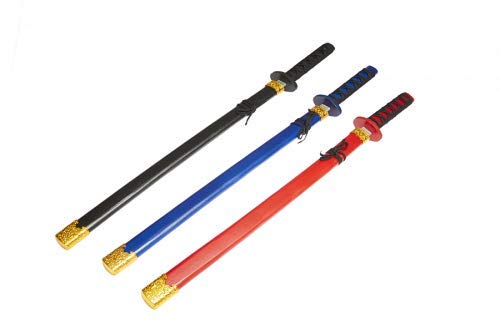 Juguetutto - Katana Decorada - ROJA - Juguete de Madera