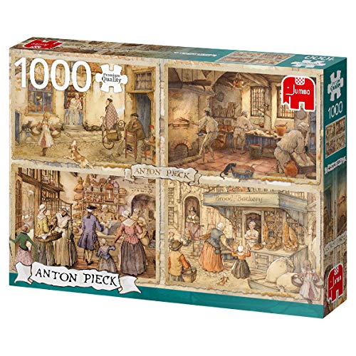 Jumbo 18818 Anton Pieck-Bakers del Siglo XIX 1000 Piezas Rompecabezas, Multicolor