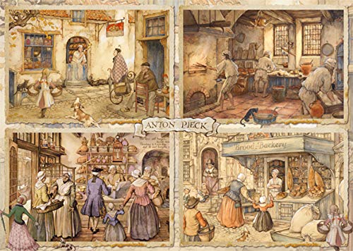 Jumbo 18818 Anton Pieck-Bakers del Siglo XIX 1000 Piezas Rompecabezas, Multicolor