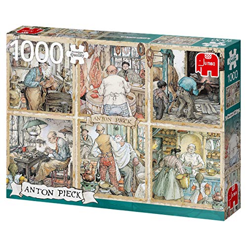 Jumbo- Anton Pieck Craftmanship 1000 pcs 1.000, Multicolor (18817) , color/modelo surtido