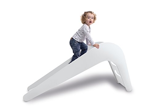 Jupiduu - El Hermoso diseño de tobogán Infantil de Madera, 100% Made in Germany (Blanco)