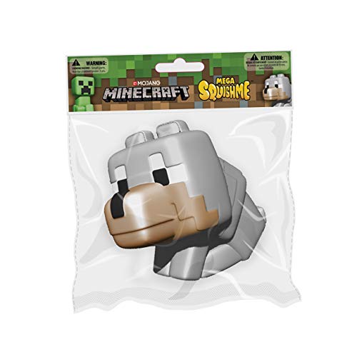 Just toys Minecraft Mega SquishMe Tamed Wolf - Muñeco de peluche