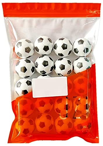 JZK 20 Piezas 32 mm plástico Mesa futbolín balones fútbol para niños y Adultos Fiesta cumpleaños favores Bolsas Fiesta Juego de Juguete