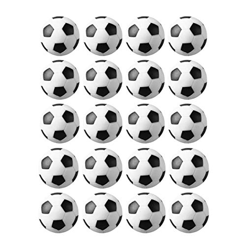 JZK 20 Piezas 32 mm plástico Mesa futbolín balones fútbol para niños y Adultos Fiesta cumpleaños favores Bolsas Fiesta Juego de Juguete