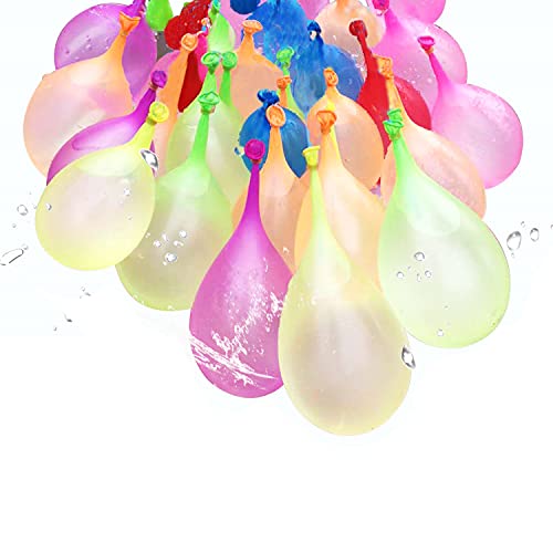 Kaiyingxin Globos de Agua Coloridos, Globos de Agua de Llenado Rápido con 2 Conectores, Globos de Agua niños, 222 Globo De Agua en 60 Segundos, Autosellado sin Nudos (222)