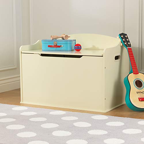 KidKraft Austin Baúl con Tapa para almacenaje de Juguetes de Madera, Muebles para Salas de Juego y Dormitorio de niños, Blanco (Vainilla) , color/modelo surtido