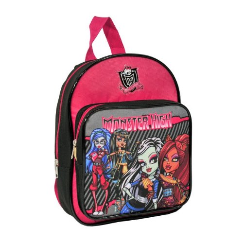 Kids Monster High Mochila Infantil, Negro y Rosa