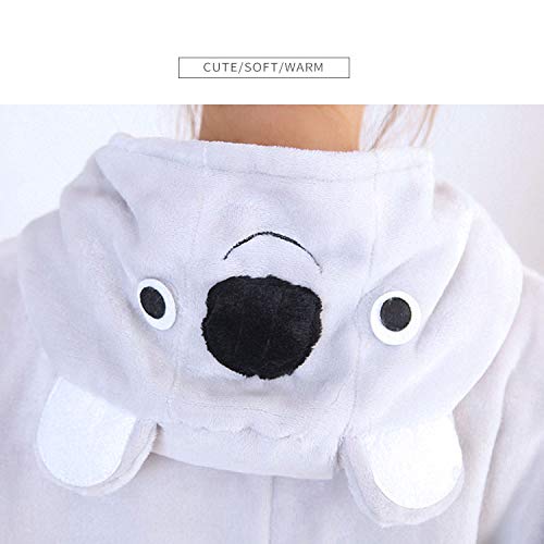 Kigurumi - Pijama de una pieza, cálido y suave con guantes de invierno, Koala, S