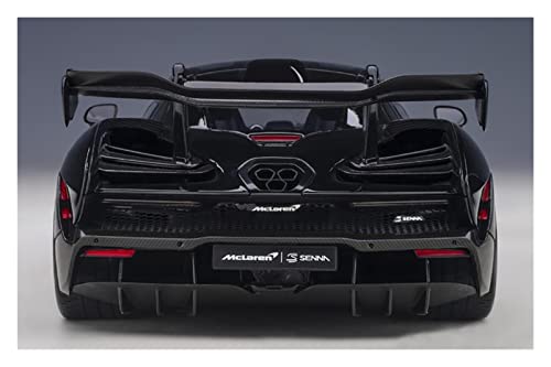 Kit Juguetes Coches Metal Resistente 1:18 para McLaren Senna Sportscar Coleccionable simulación Modelos Coche aleación Zinc como Regalo Navidad Regalo Empresa Maravilloso Regalo (Color : Negro)