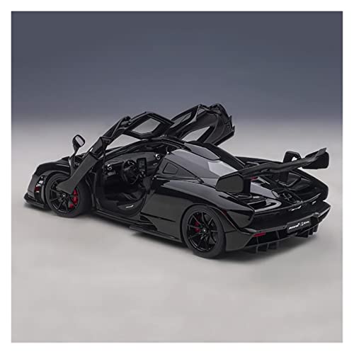 Kit Juguetes Coches Metal Resistente 1:18 para McLaren Senna Sportscar Coleccionable simulación Modelos Coche aleación Zinc como Regalo Navidad Regalo Empresa Maravilloso Regalo (Color : Negro)