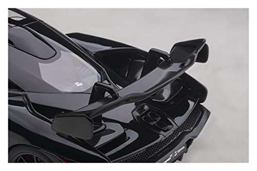 Kit Juguetes Coches Metal Resistente 1:18 para McLaren Senna Sportscar Coleccionable simulación Modelos Coche aleación Zinc como Regalo Navidad Regalo Empresa Maravilloso Regalo (Color : Negro)